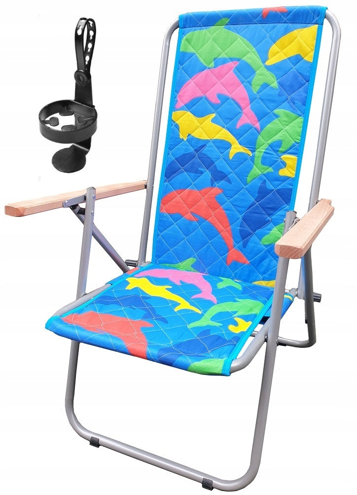 made in Poland BEACH / GARDEN SUNBEDS UP TO 150 kg - STEEL + HANDLE Brand no brand