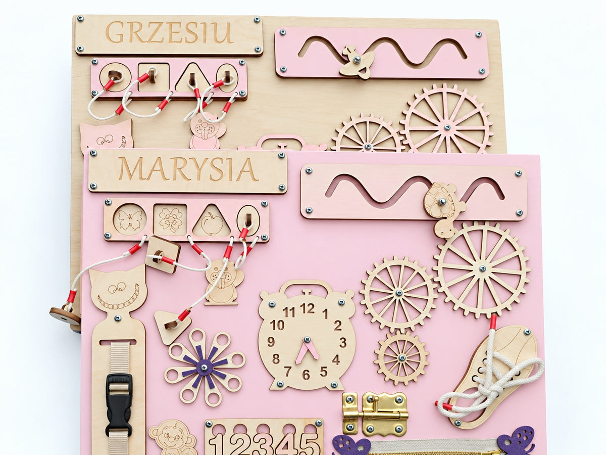 manipulation board - sensory - size 30 x 40cm pink Packaging status original