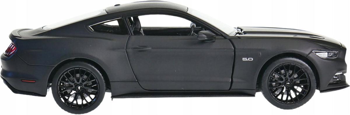 metal car Ford Mustang GT 5.0 2015 model Welly Nex1:24 matt black Kid's age 3＋ years