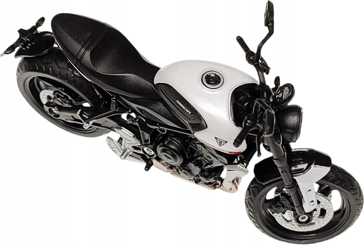 miniature motorcycle Triumph Trident 660 1:18 motorbike with stand in box Kid's age 8＋ years