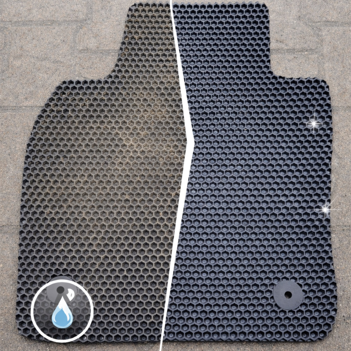 motoEVA by Motohobby Car mats – thick, black, made to measure, hex Manufacturer's catalog number EVANIK