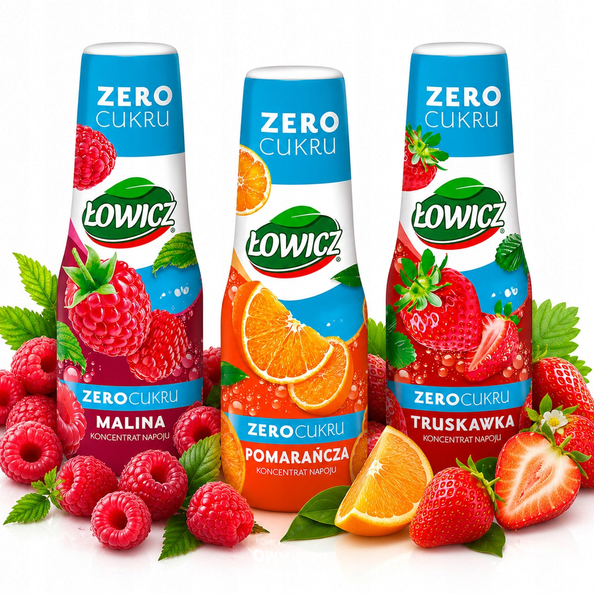Łowicz concentrate of drink mix of flavors 500 ml x 3 pieces