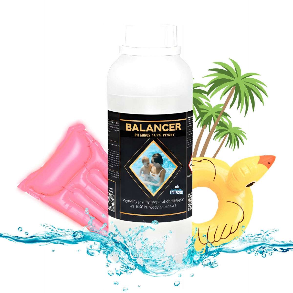 pH Balancer- Minus 14,9% 1l Swimming Pool Liquid Water pH Lowering Balance
