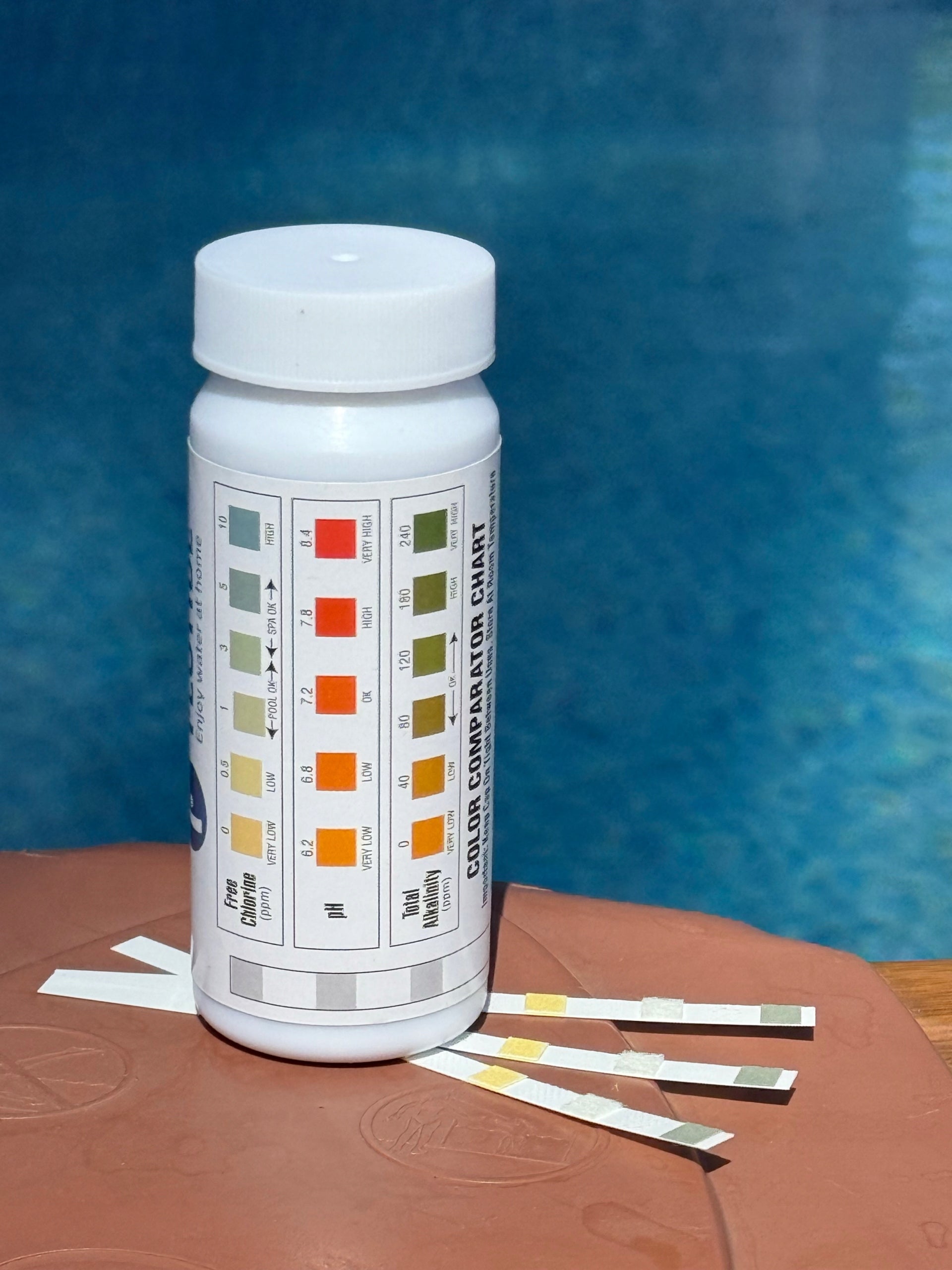 pH and Cl tester, strip alkalinity 3in1 50 pcs. Manufacturer code 0181085