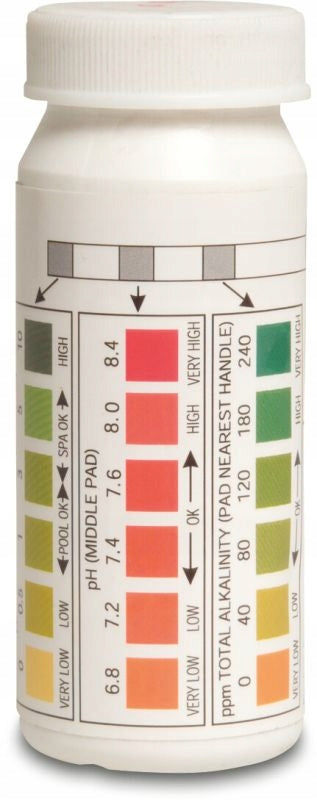 pH and Cl tester, strip alkalinity 3in1 50 pcs.