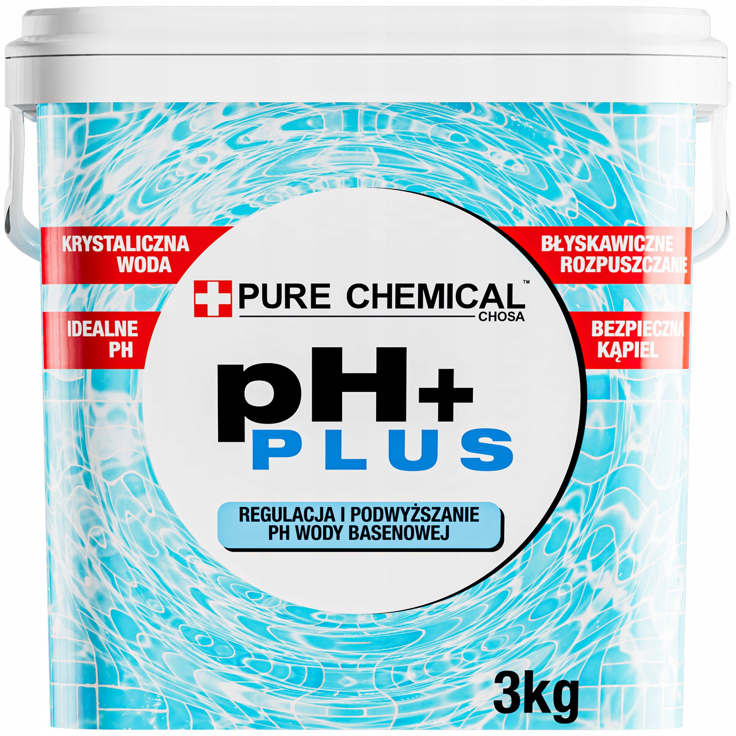 pH+ water regulator powder Pure Chemical 3 kg PH PLUS