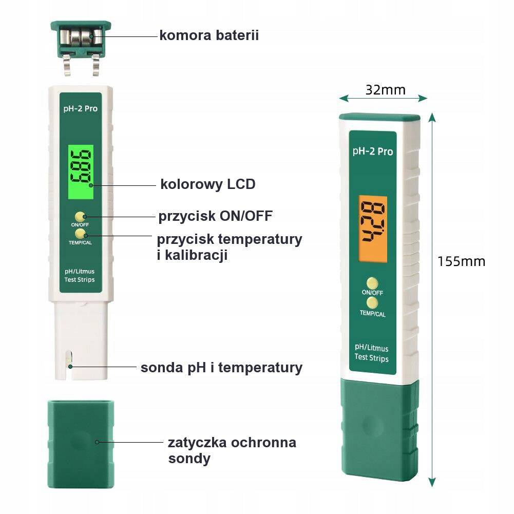 pHC-Metr Pro electronic color meter -2-16 pH! Manufacturer code pHC-pro