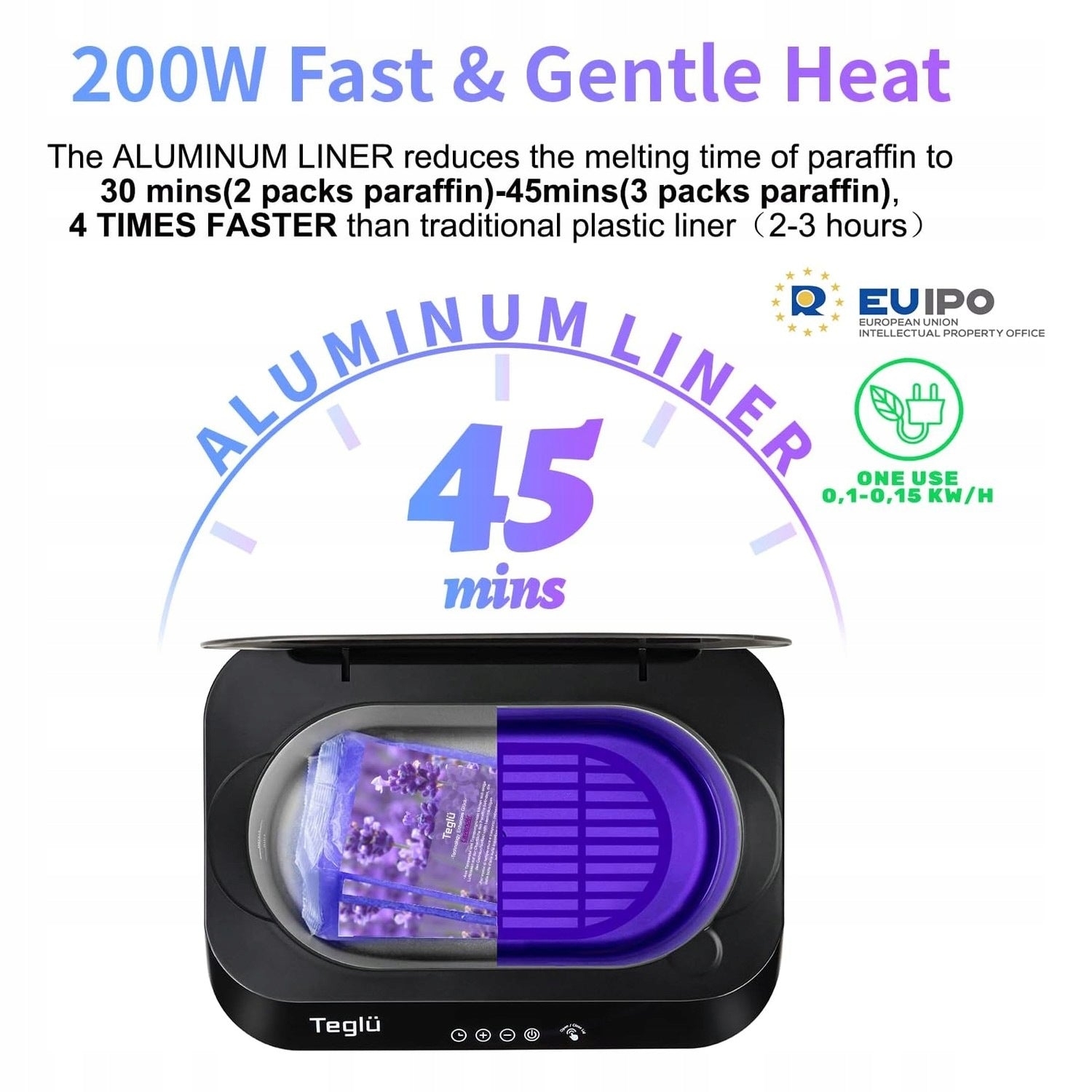 paraffin bath 4L automatic opening of the lid for hands and feet Brand no brand