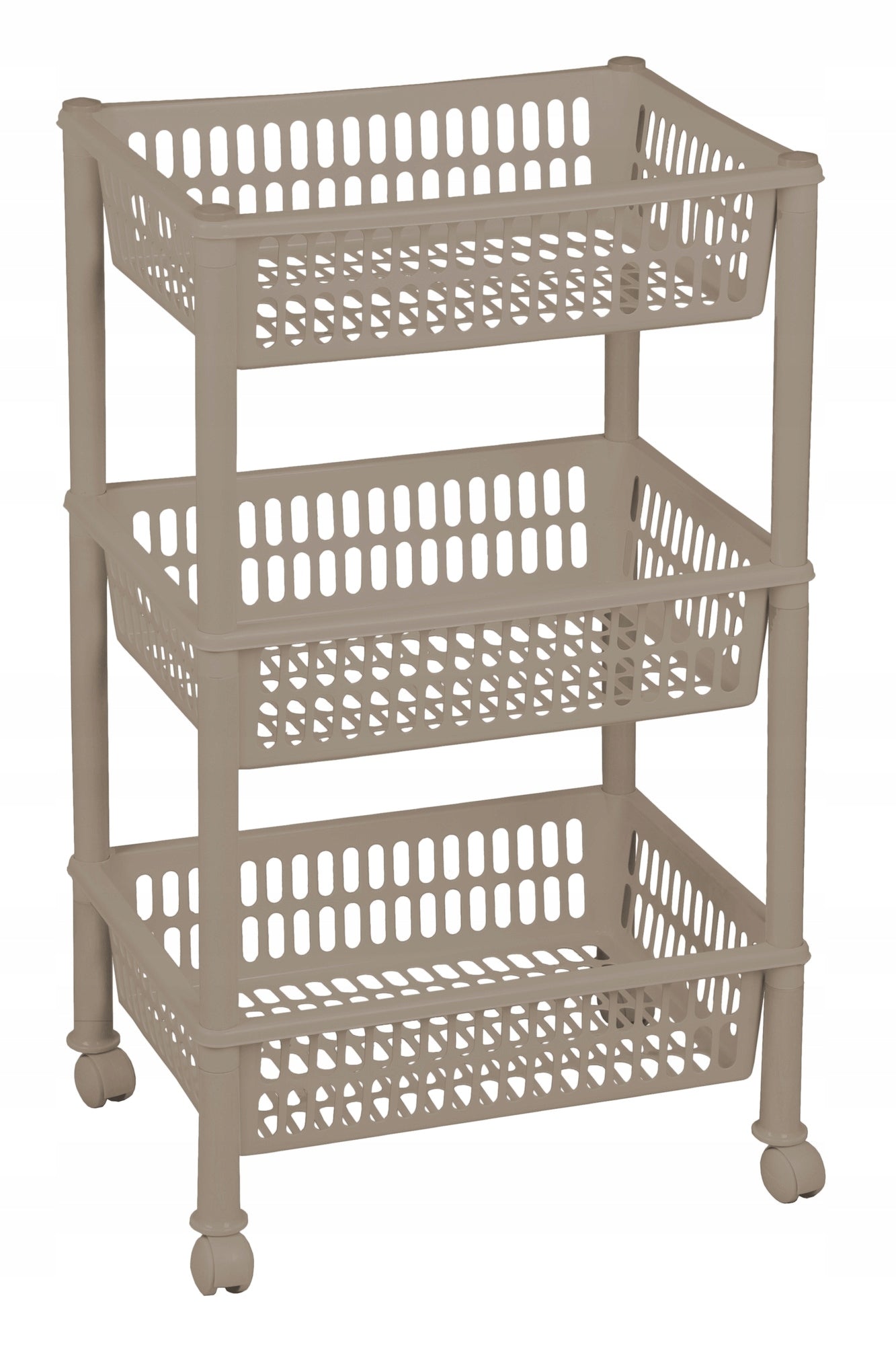 regál 3-dílný JUMBO ECO 39x29,5x68cm, pojízdný Brand Plast Team