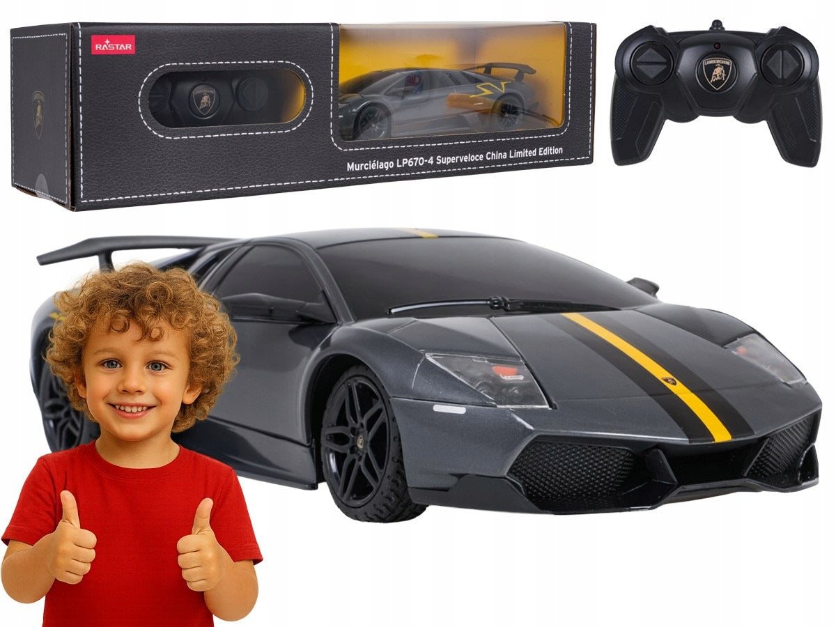 remote controlled car Murcielago LP670-4 Superveloce 1:24 RASTAR fast Brand Rastar
