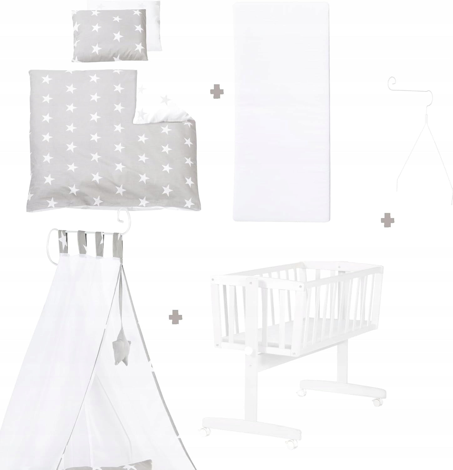 roba Little Stars 40 x 90 cm Wood Baby Crib Manufacturer code 288050WEV190-A