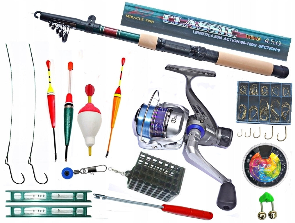 rod CLASSIC 450cm. 60-120gr. + SH3000 6BB - FOR FLOAT, GROUND AND LIVE