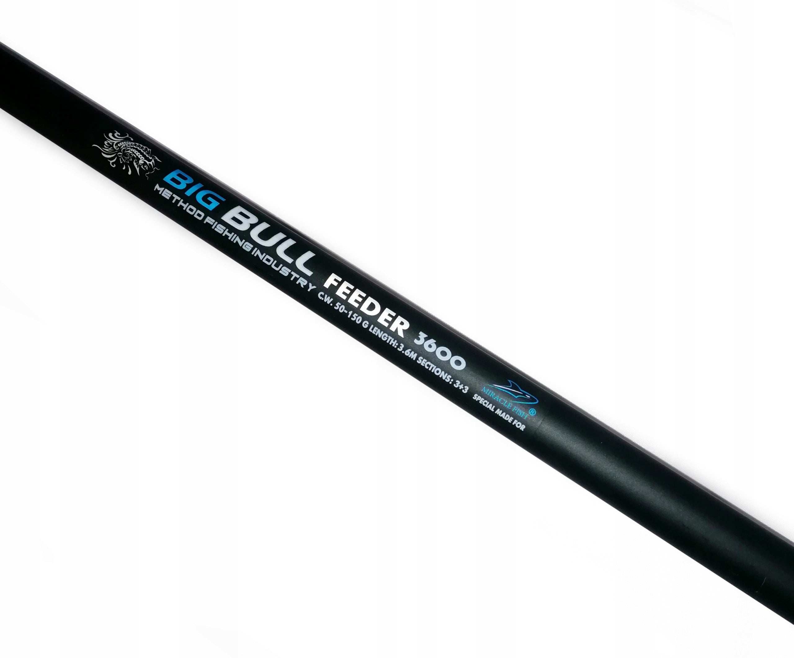 rod FEEDER ground BIG BULL 3,6m 50-150g 3+3 tips carp bream karaś Packaging status original