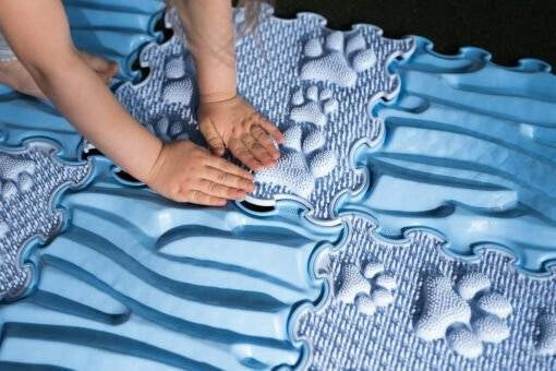 sensory mat Hard waves (stiff) 1 pc - Lavender Brand Ortoto
