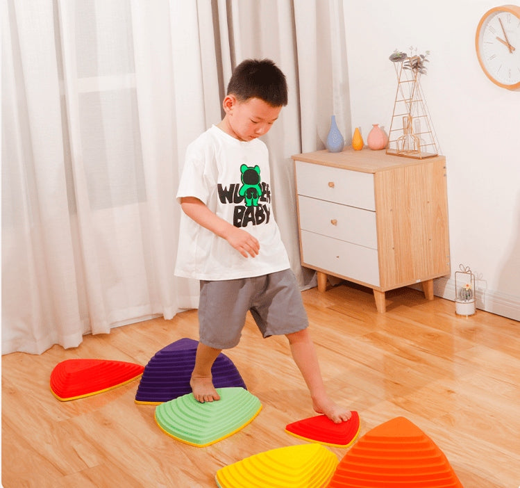 sensory path river stones Triangle 6 pcs Brand Małpiszon