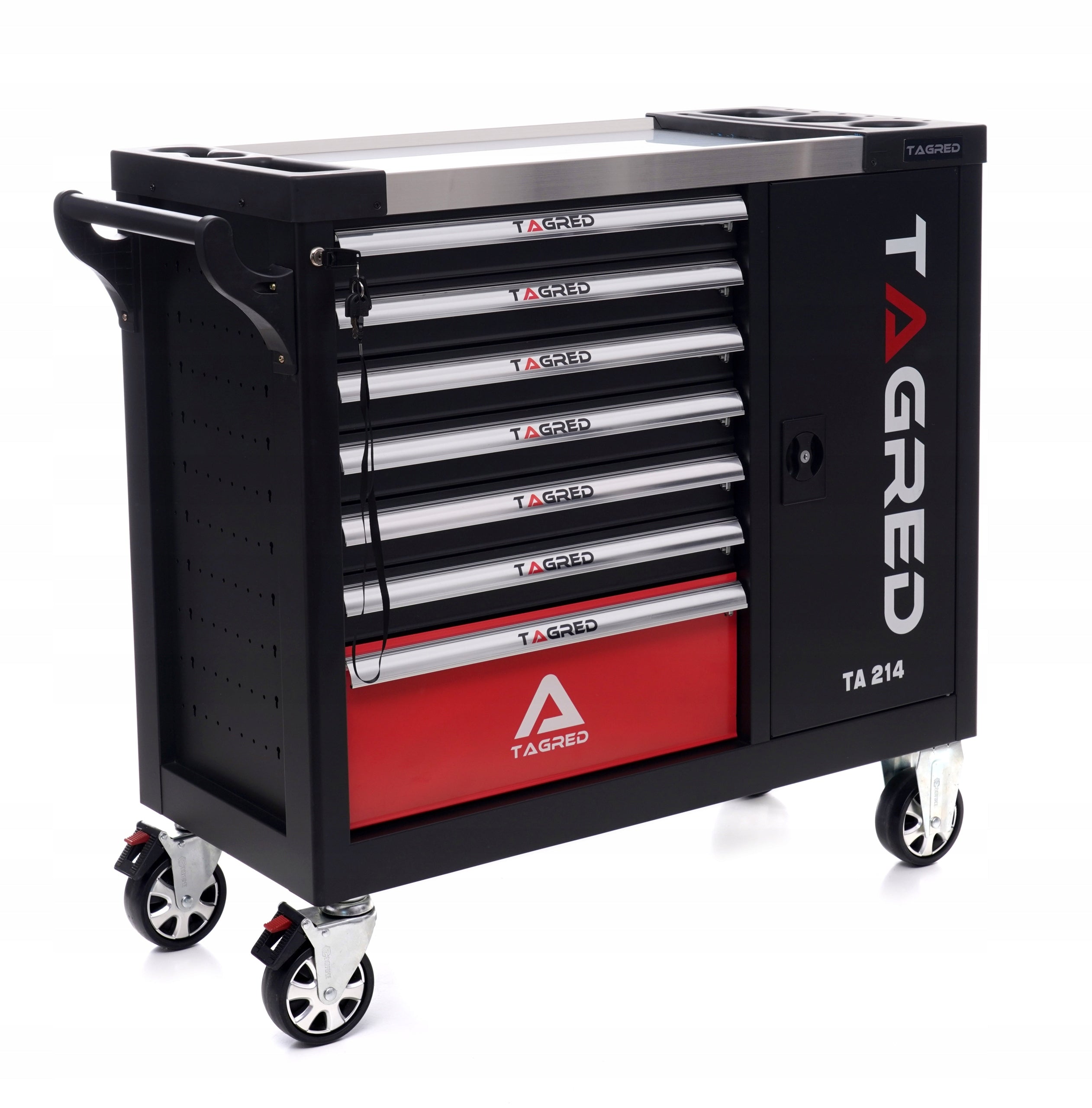 service cabinet 298 element 7 drawers tool trolley with - TAGRED TA214