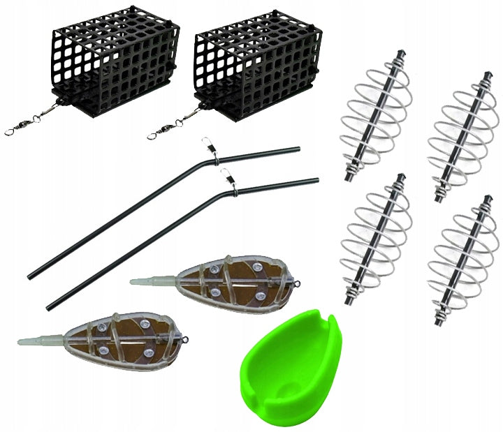 set FISHING BOX + 307 accessories float feeder ground spinning Brand Atilo