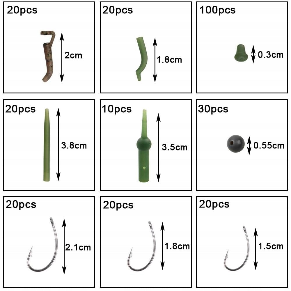 set for carp fishing,hooks, swivels, Winter fishing, bait-420PCS Manufacturer code karpiowy