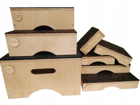 set of 8 target platforms for dog fitness training exercises fun