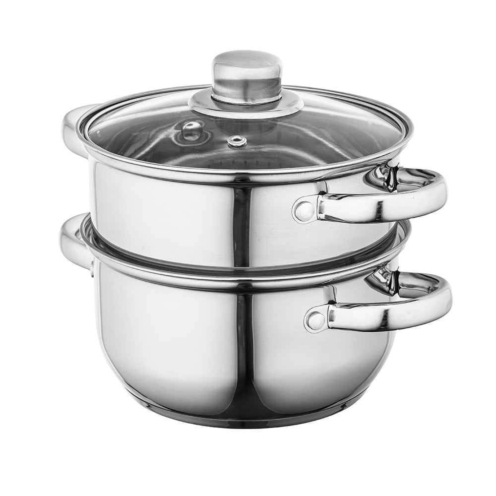 stainless steel pot for steaming 18cm, 3 elements FABIO ALTOM DESIGN Packaging status original