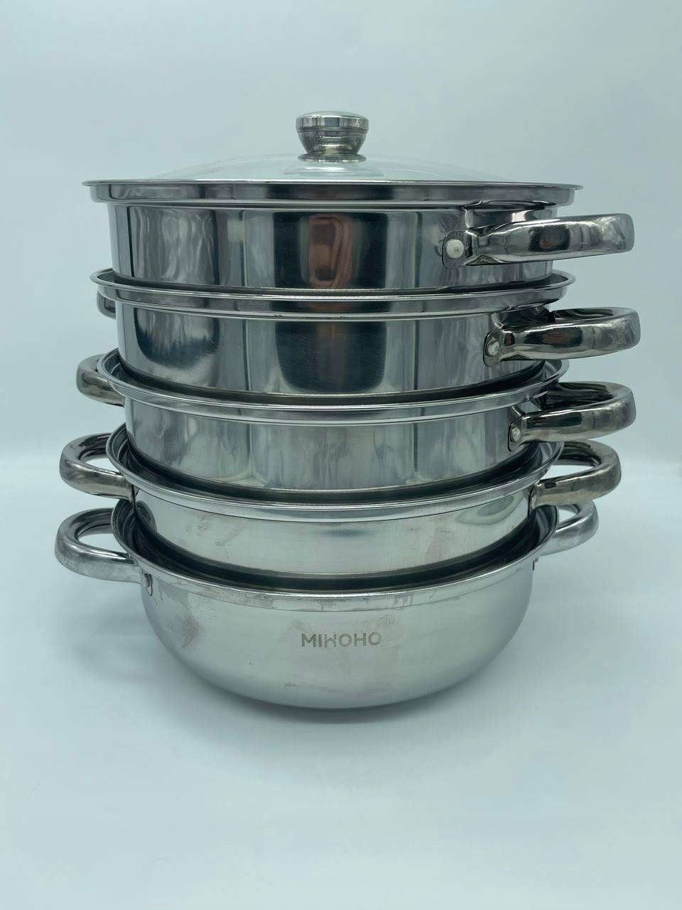 steamer stainless steel 5 levels 28cm set xxl - mihoho Brand no brand