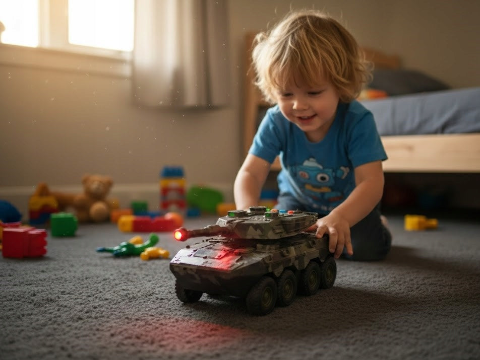 tank light sound with batteries KTO transporter Brand Dromader
