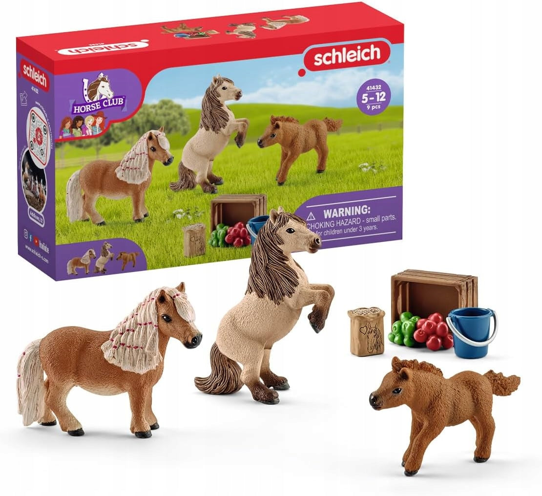 toy SCHLEICH 41432 Shetland pony family Horse Club Horses Horse Brand Schleich