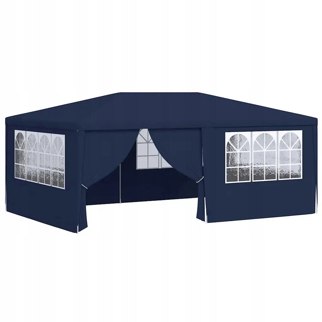 vidaXL Party tent with walls, 4x6 m, blue, 90 g/m² Manufacturer VidaXL