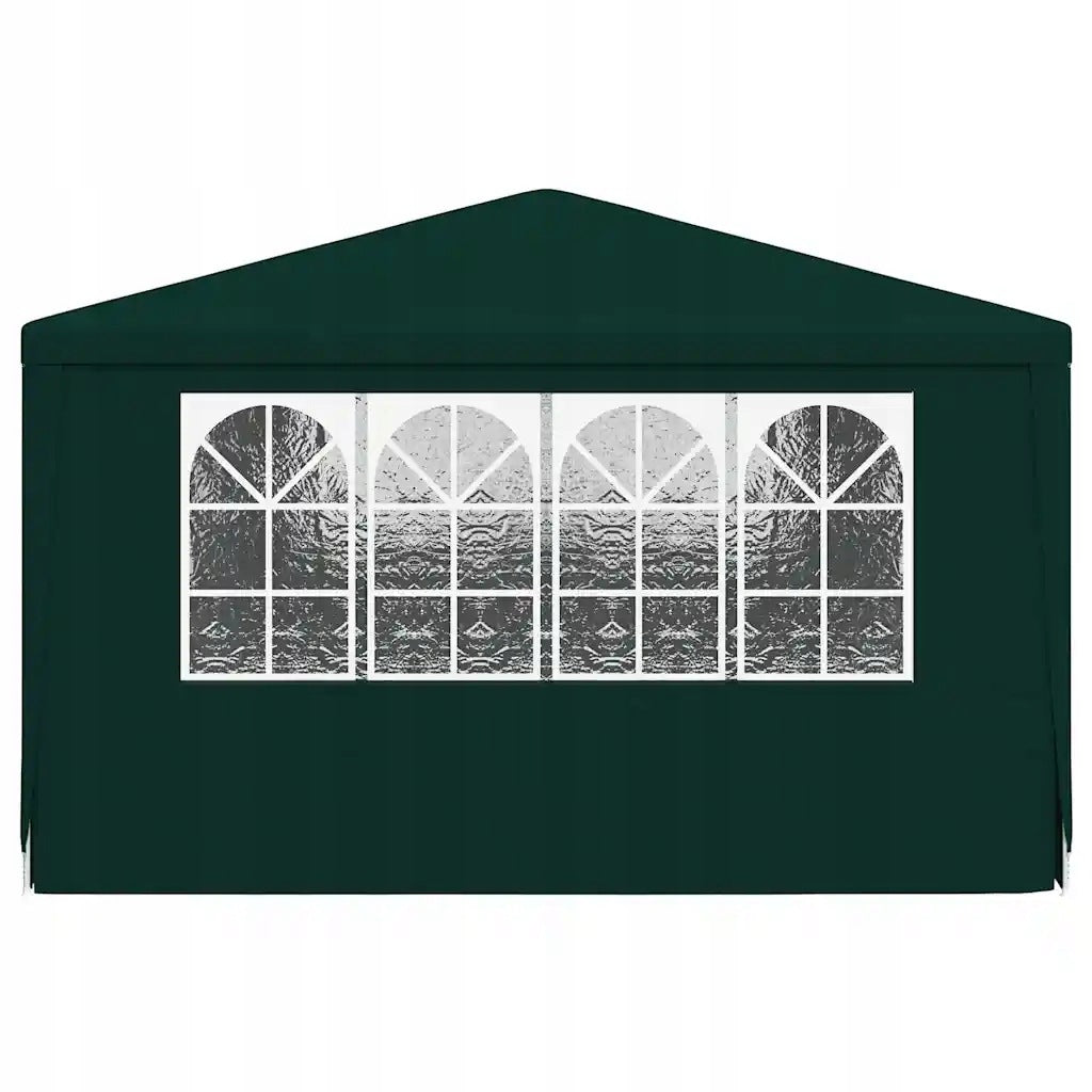 vidaXL Party tent with walls, 4x6 m, green, 90 g/m²