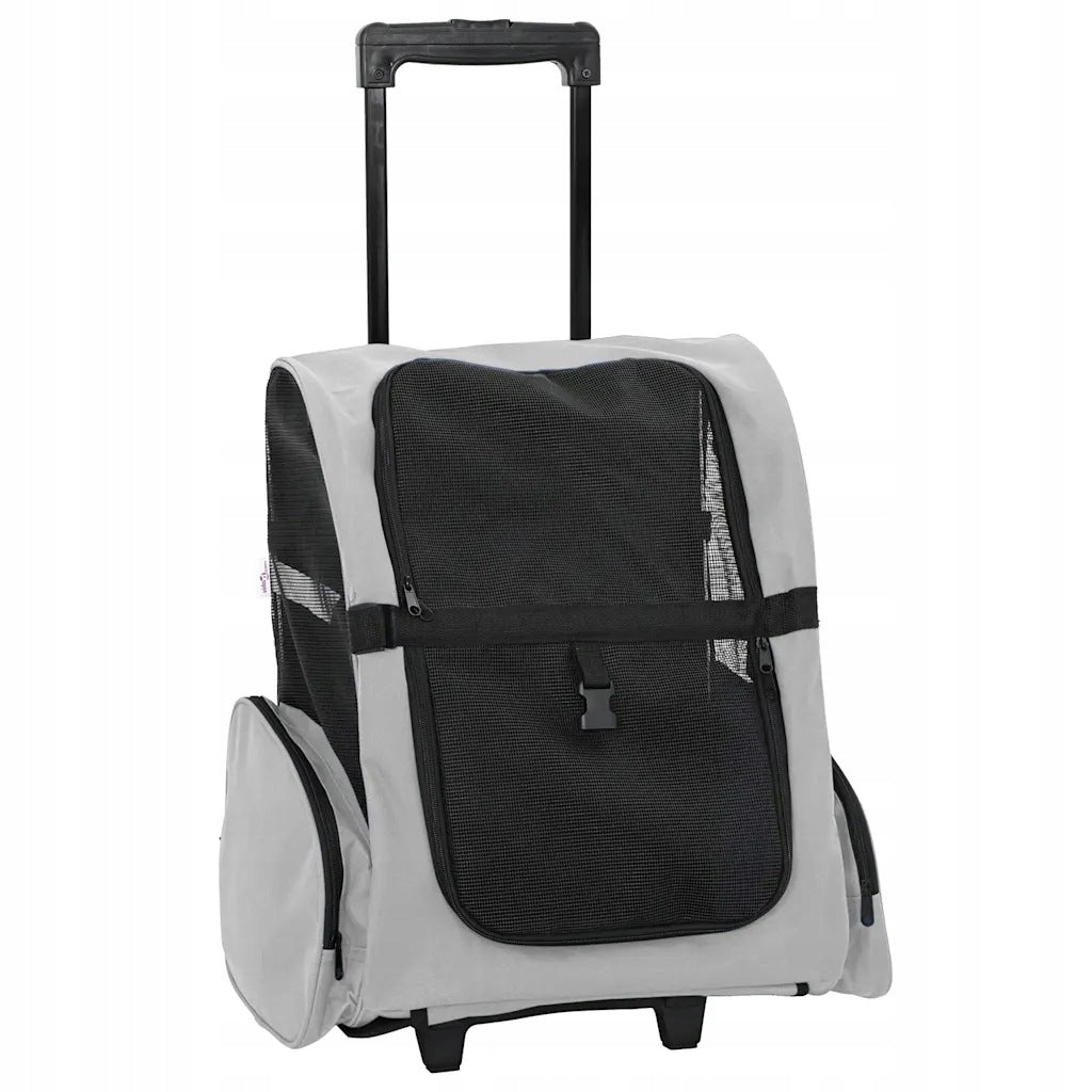 vidaXL Pet Stroller 3 in 1 Design Grey 48x32x(57-106) cm Oxfo Fabric Brand VidaXL