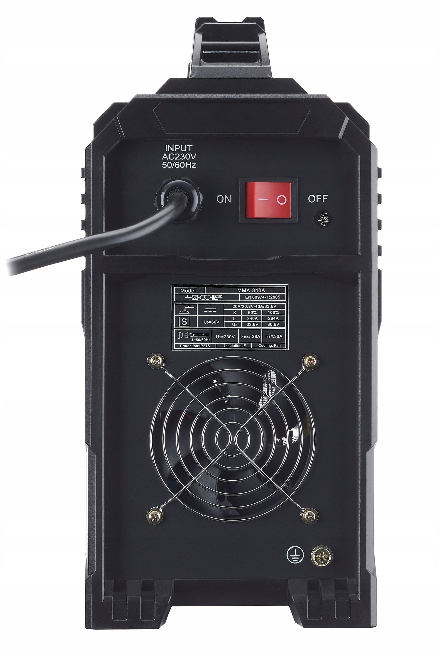 welding machine LARGE STRONG inverter IGBT LCD MMA TIG 340A schwarz Maximum electrode diameter 5 mm