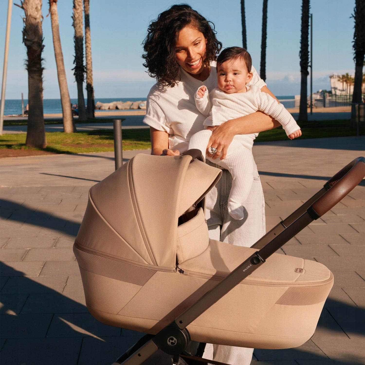 za21d- CYBEX BALIOS S LUX Stroller 2in1 Stroller gondola Fold, (tpe) A Beige Packaging status original